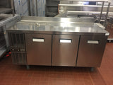 Tavolo refrigerato Zanussi 3 porte -2+10 °C, AISI 304, R290